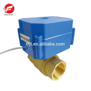 CWX-60P CR02 DC24V 3/4" DN20 brass motorized ball valve with motor actuator for HVAC drinking water equipment